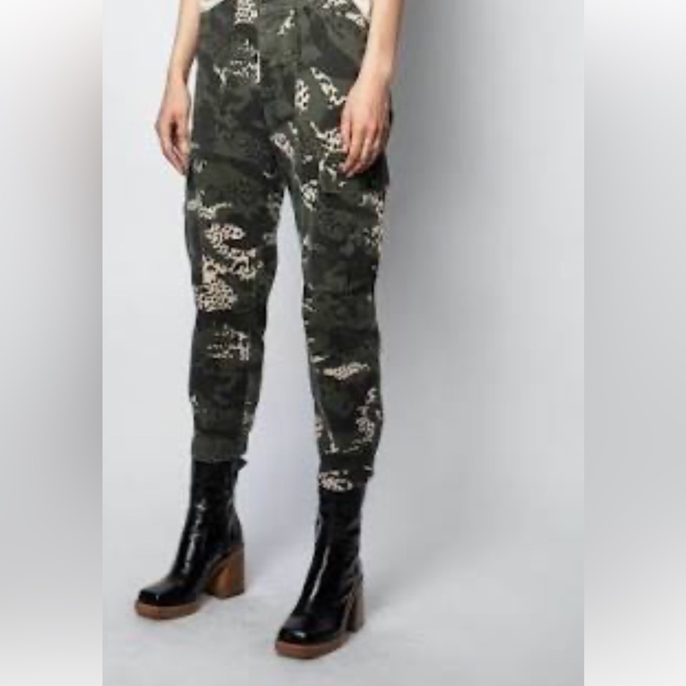 Zadig &Voltare Camouflage Military Pilot Cargo Cotton Pant waist 34